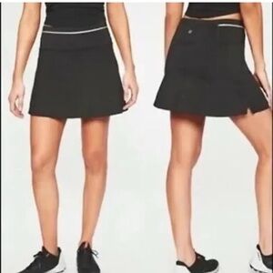 Athleta Sonic Black Skort with Stripe band
